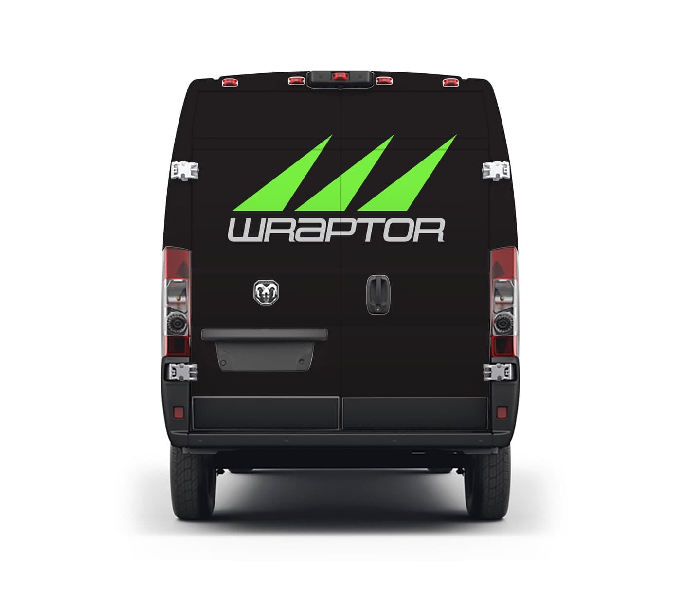 Reflective rear-door graphics
